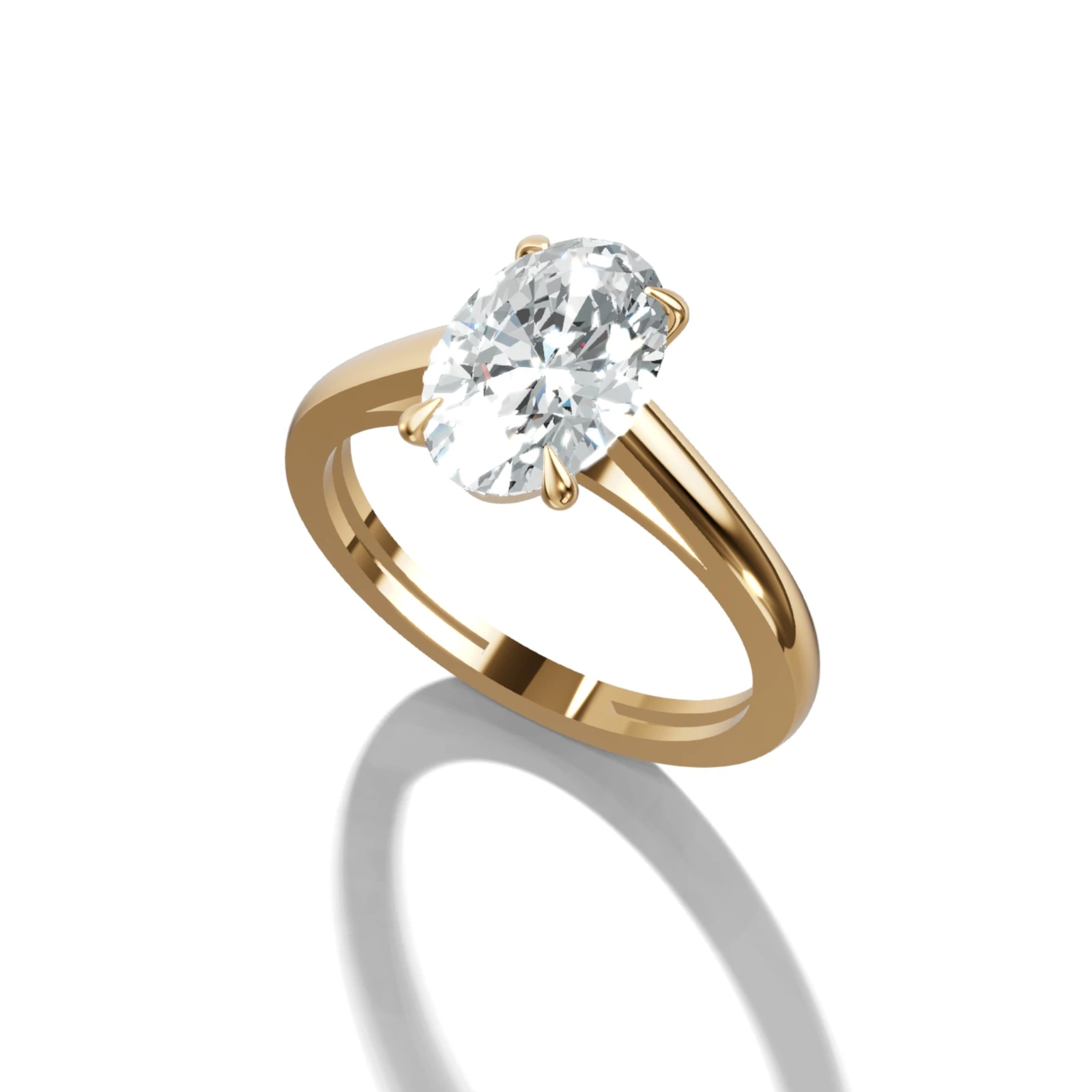 The Rosetta 1.50 Carat Oval Solitaire Diamond Ring (RLR16434)