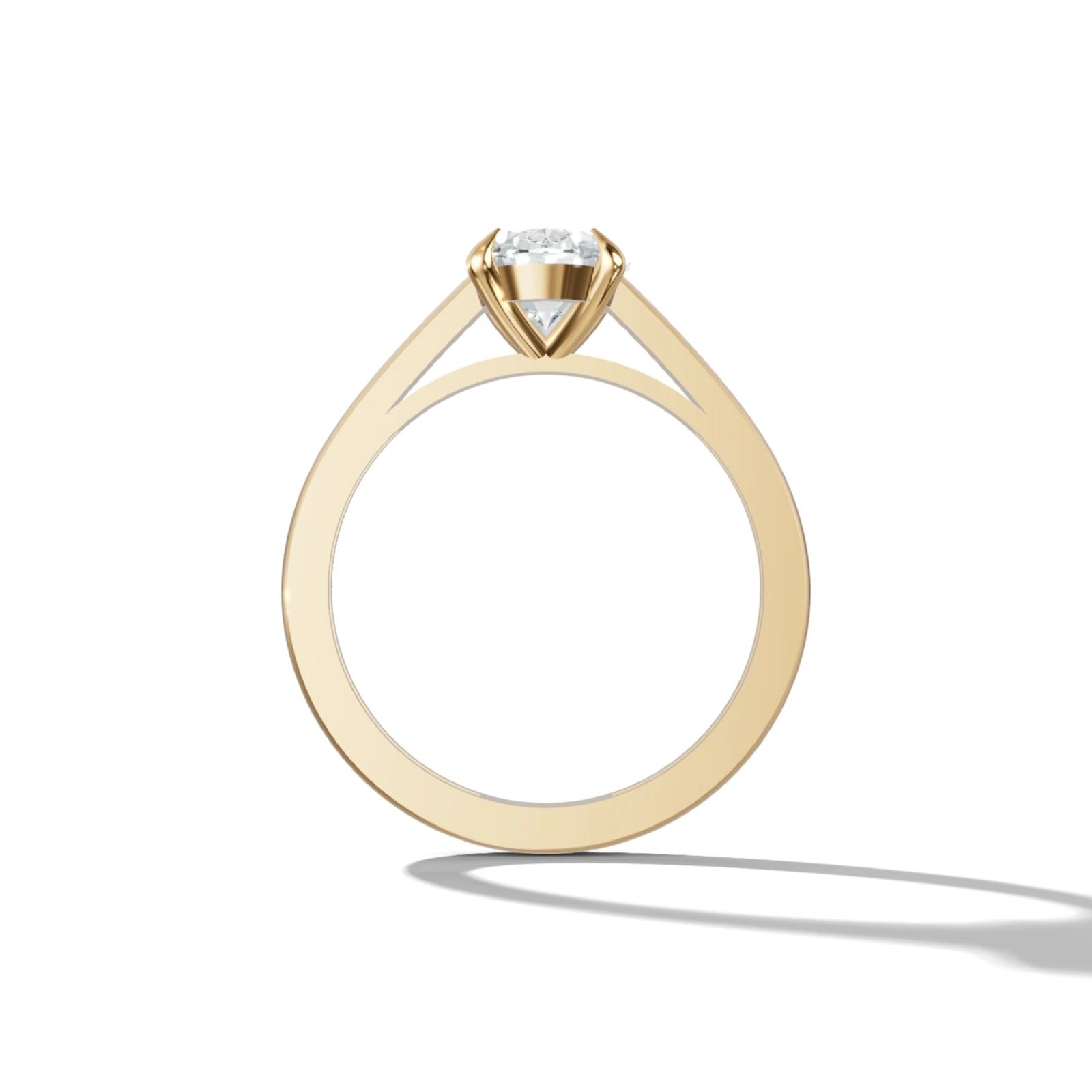 The Rosetta 1.50 Carat Oval Solitaire Diamond Ring (RLR16434) Angle 3