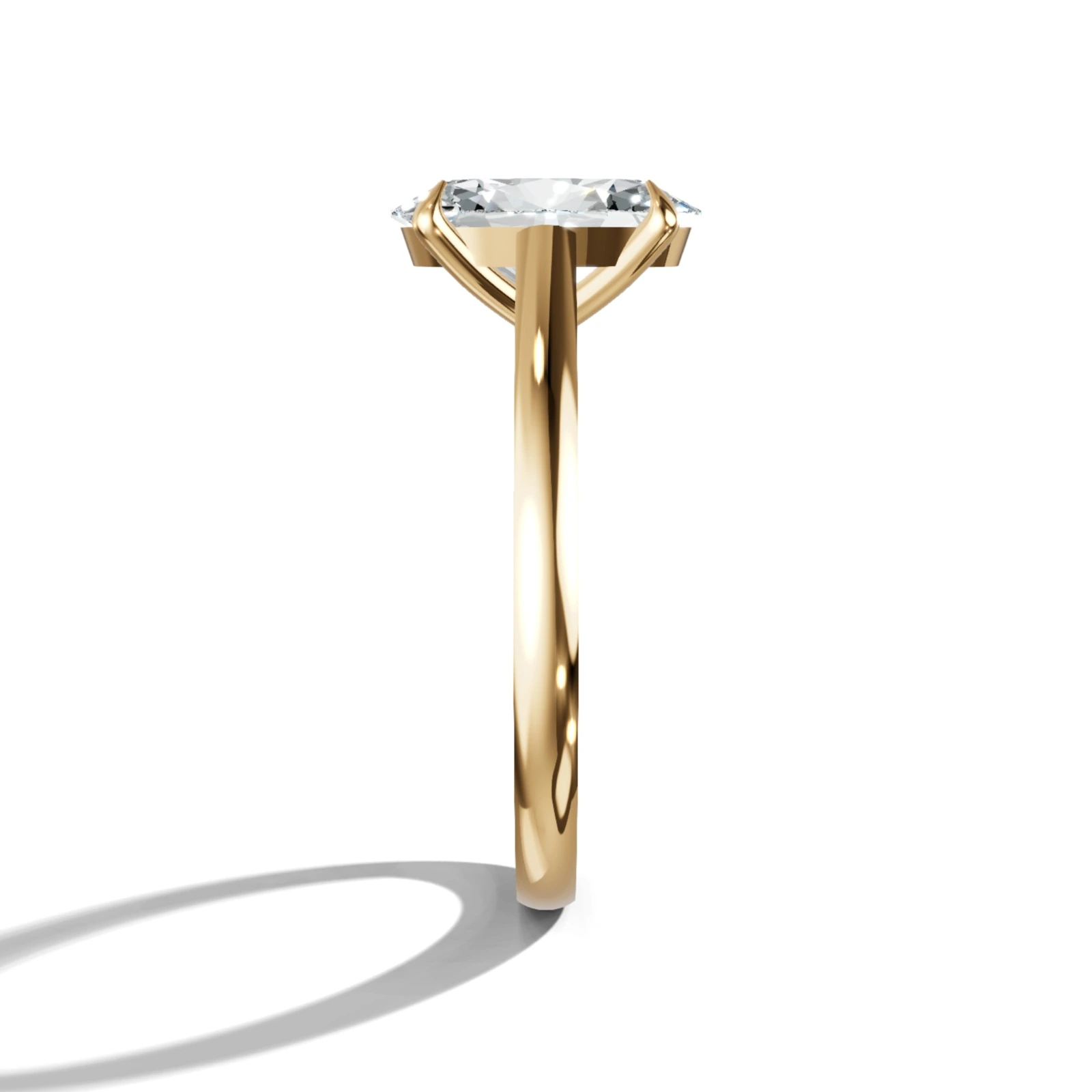 The Rosetta 1.50 Carat Oval Solitaire Diamond Ring (RLR16434) Angle 4